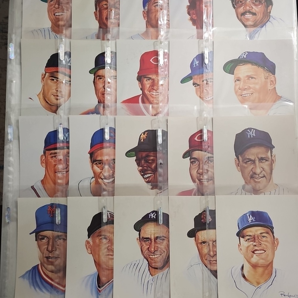 1989-90 Ron Lewis Living Legends 4th Series 20 Card Set #2708/5000 Mantle, Mays